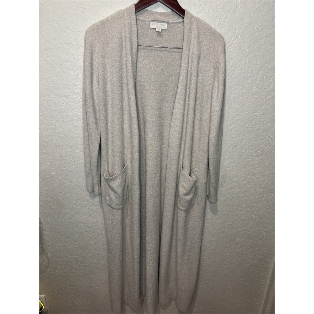Barefoot Dreams CozyChic‎ Lite Full Length Duster Robe,  Small/Medium, Beige
